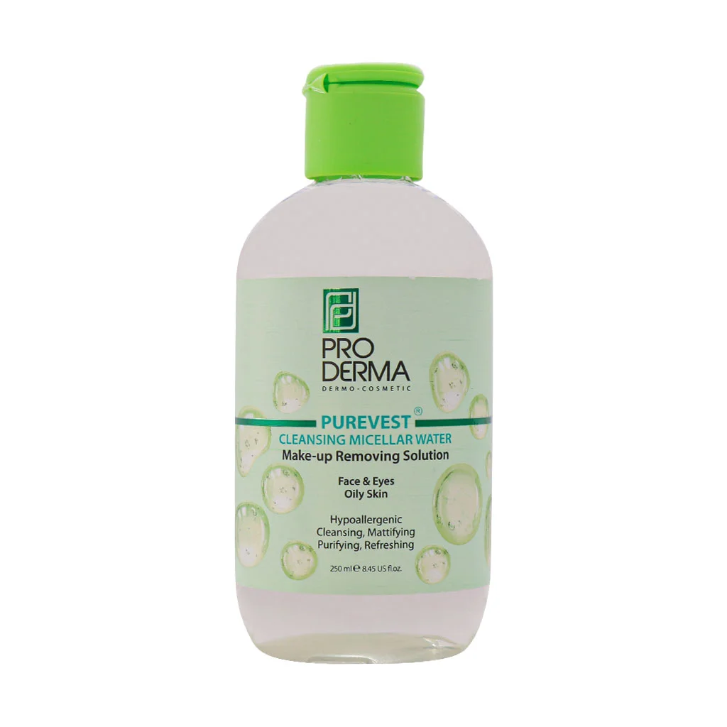 Proderma-Micellar-Cleansing-Water-For-Oily-Skin-250-ml-1 میسلار واتر پوست چرب پرودرما - Image 1