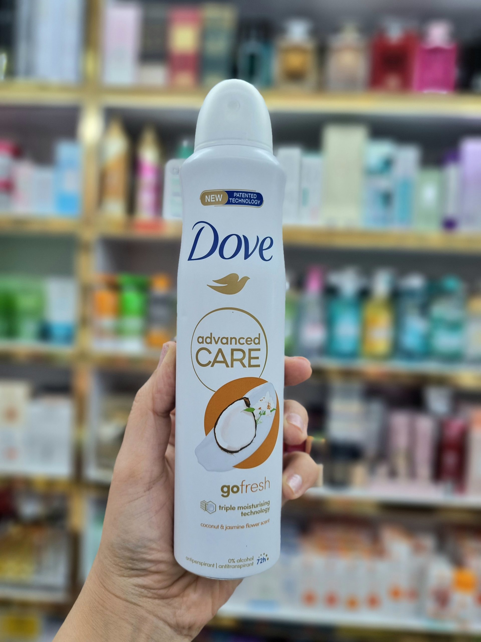 20260712_205256 اسپری ضد تعریق زنانه داو مدل Advanced Care Go Fresh با رایحه نارگیل و گل یاس حجم 250 میل - Image 1